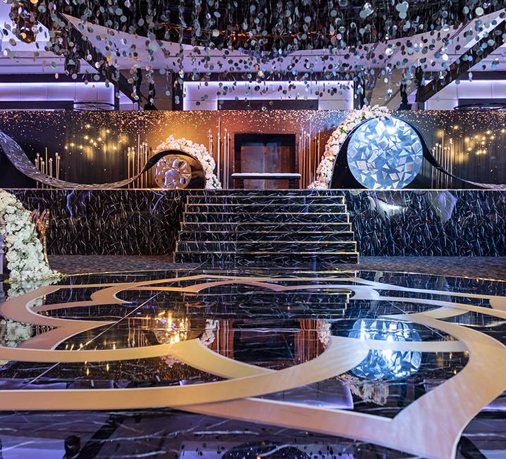 Branded Marble Dance Floor