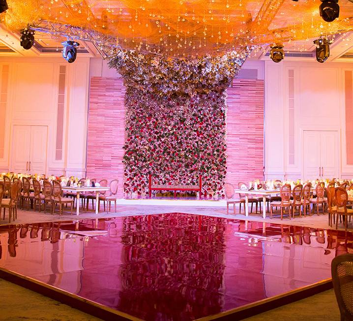Diamond Shape Maroon Dance Floor